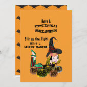 ドーターウィッチ不気味ハロウィーングローパンプキンスカード 招待状 (正面/裏面)