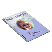 ドーターウィンター凍っていスノーフレークパステル写真名 ノートブック (右側)