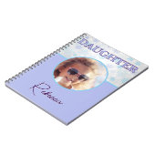 ドーターウィンター凍っていスノーフレークパステル写真名 ノートブック (左側)