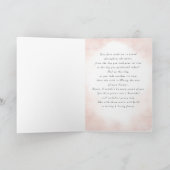 ドーターウェディングデイウォーターカラーフローラ カード (内部)