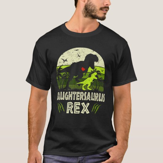 ドーターサウルスレックス恐竜娘サウルス家族 Tシャツ (正面)