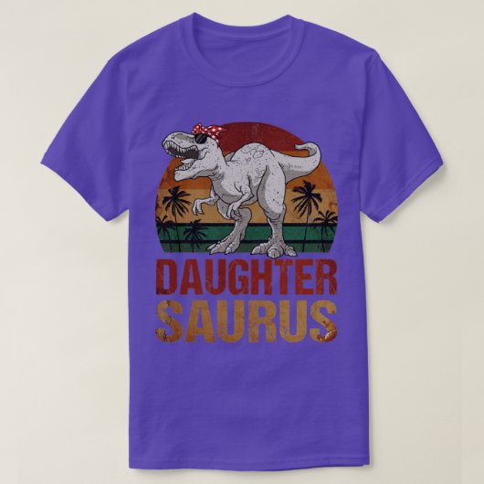 ドーターサウルスTレックス恐竜の娘サウルスVint Tシャツ (デザイン正面)