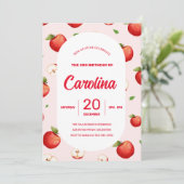 ドーターズアップルテーマ3rd誕生日パーティー 招待状 (スタンド正面)