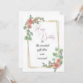 ドーターズフラットカード誕生日 カード (正面/裏面インサイチュ)