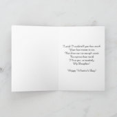 ドーターハッピーバレンタインデー/ハートシルエット シーズンカード (内部)