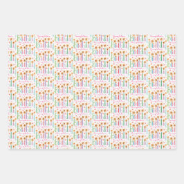 ドーターハッピーバースデーキャンドル ラッピングペーパーシート