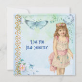 ドーターバタフ素朴ラフローラヴィンテージバレンタイン (裏面)