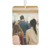 ドーターパーソナライズされたのピンクドライブセーフリマインダー カーエアーフレッシュナー (裏面)