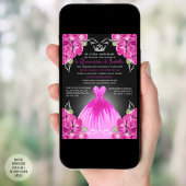 ドーターピンクローズキンセアニラセレブエレガントラシオ 招待状