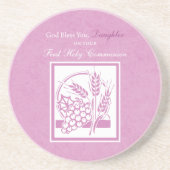 ドーターファースト聖餐式，ピンク コースター (正面)