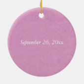 ドーターファースト聖餐式，ピンク セラミックオーナメント (裏面)