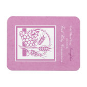 ドーターファースト聖餐式，ピンク マグネット (横)