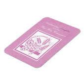 ドーターファースト聖餐式，ピンク マグネット (左側)