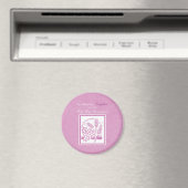 ドーターファースト聖餐式，ピンク マグネット (インサイチュ (食洗機))