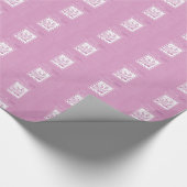 ドーターファースト聖餐式，ピンク ラッピングペーパー (コーナー)