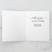 ドーターフォトコラージュパーソナライズされた誕生日 カード (内部)