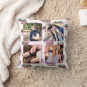 ドーターフォト10代のコラージュ象のパターン クッション (ブランケット)