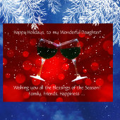 ドーターホリデーワおもしろいイン カード