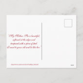 ドーターマザーズ日素朴バラフローラ緑 シーズンポストカード (裏面)