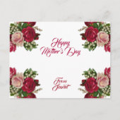 ドーターマザーズ日素朴バラフローラ緑 シーズンポストカード (正面)