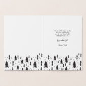 ドーターメリークリスマスツリーズゴールドフォイルカード 箔カード (内部)