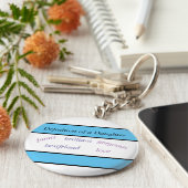 ドーターラブボタンキーチェーン キーホルダー (側面)