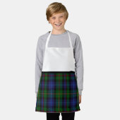 ドーターラブ料理ベーキング誕生日タータンチェックスカート エプロン (着用した状態)