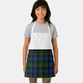 ドーターラブ料理ベーキング誕生日タータンチェックスカート エプロン (インサイチュ)