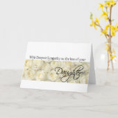 ドーターロス悔やみや弔慰バラカード カード (黄色い花)
