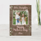 ドーター春スプラウツおばあちゃんの日の写真 カード (正面)