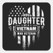 ドーター誇りを持ったベトナムベットパパ スクエアシール (正面)