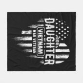 ドーター誇りを持ったベトナムベットパパ フリースブランケット (正面(横))