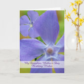 ドーター誕生日オンマザーズデイヴィンカ開花 カード (黄色い花)