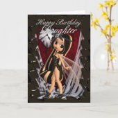 ドーター誕生日カードにムーニーズ秋の妖精 カード (黄色い花)