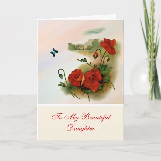 ドーター誕生日カード カード (正面)