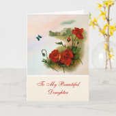 ドーター誕生日カード カード (黄色い花)