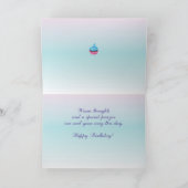 ドーター誕生日ティーポットティーカップ カード (内部)