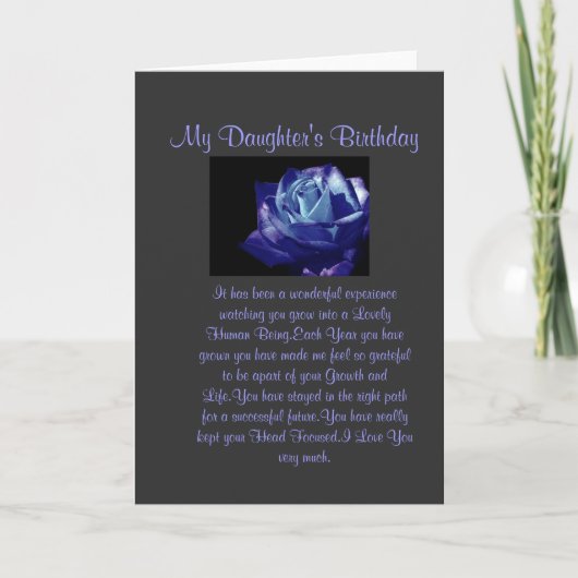 ドーター誕生日 カード (正面)
