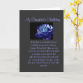 ドーター誕生日 カード (黄色い花)