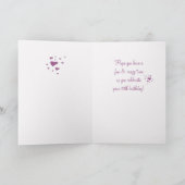 ドーター10th誕生日熱狂するソックス カード (内部)