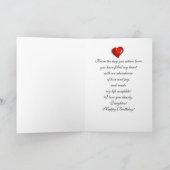 ドーター – ハッピーバースデー – デジタルフローラ カード (内部)