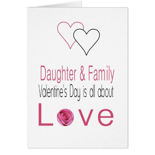 ドーター&ファミリーハッピーバレンタインデーバラ (正面)