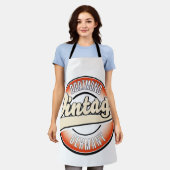 ドーツムントヴィンテージスタイルロゴ、 エプロン (着用した状態)