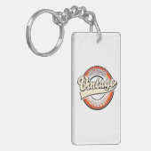 ドーツムントヴィンテージスタイルロゴ、 キーホルダー (正面左)