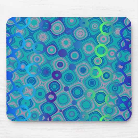 ドーティかわいらしブルー1 AH2009 マウスパッド (正面)