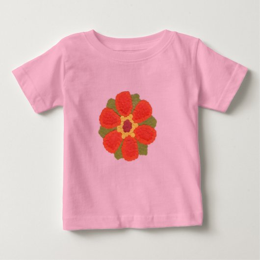 ドーティフラワーベビーツチュボディスーツ ベビーTシャツ (正面)