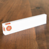 ドーティフラワー机用ネームプレート デスクネームプレート (側面)