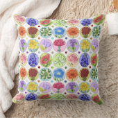 ドーティ誕生フラワーアンドジェム装飾用クッション クッション (ブランケット)