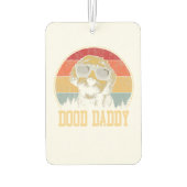 ドードダディプードルパパプードル愛好家fars day カーエアーフレッシュナー (裏面)