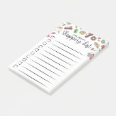 ドードドードデザートのチェックボックスショッピングリスト ポストイット (アングル)